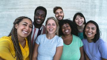 Group of youth from diverse background