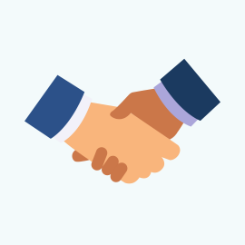 two business people shaking hands