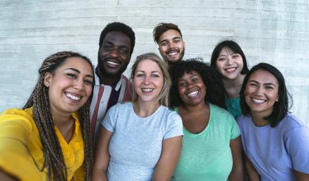 Group of youth from diverse background